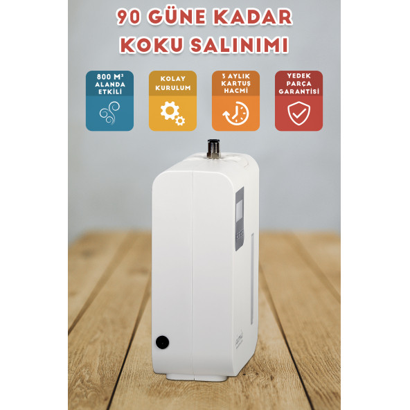 Geniş Alan Otomatik Koku Makinesi (Ofis Tipi) + Deneme Kartuşu - 4