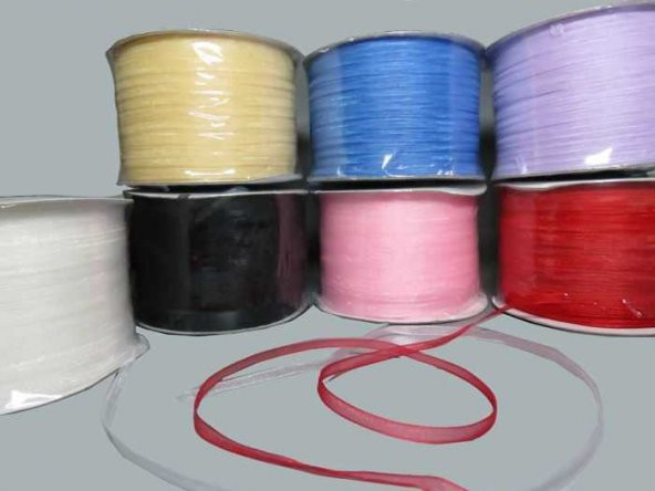 Kurdela Organze Kırmzı 3Mm 500 Yard - 1