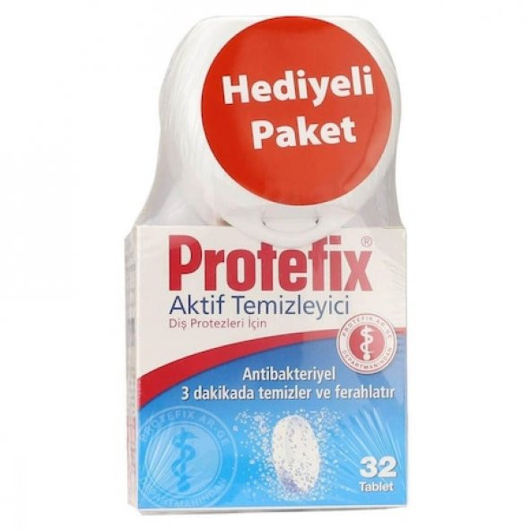 Protefix 32 Adet Aktif Protez Diş Temizleme Tableti
