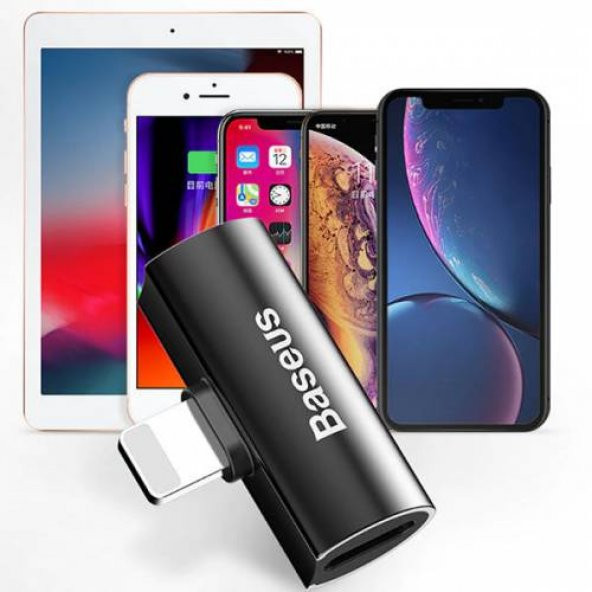 Orjinal Baseus İphone 7, 7 Plus Kulaklık ve Şarj Çoklayıcı Dönüştürücü