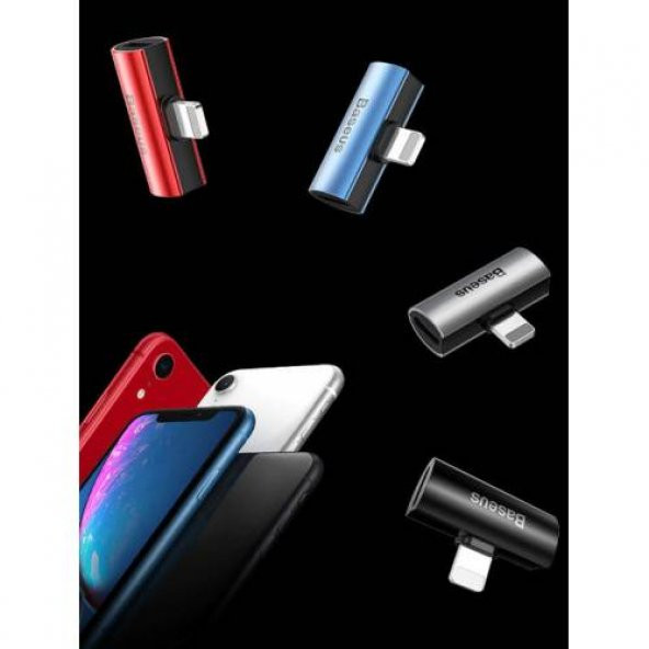 Orjinal Baseus İphone 7, 7 Plus Kulaklık ve Şarj Çoklayıcı Dönüştürücü - 3