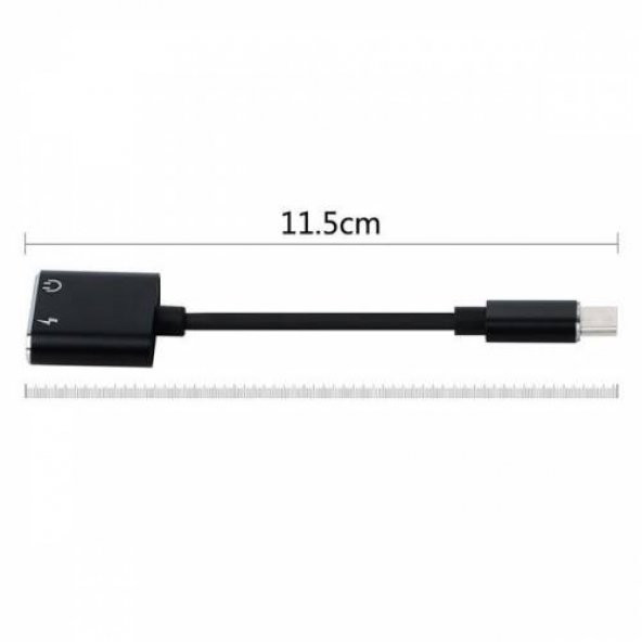 Samsung Galaxy Note 10 Usb Type C 3.5mm Kulaklık Ve Şarj Dönüştürücü Çoğaltıcı - 3