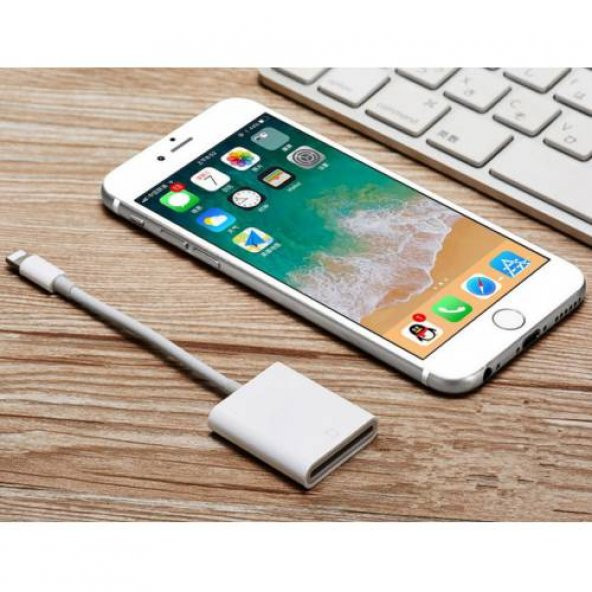 İphone ve İpad İçin SD Kart Hafıza Kart Adaptörü, Lightning Hafıza Kart Okuyucu, SD, TF Okuyucu - 2