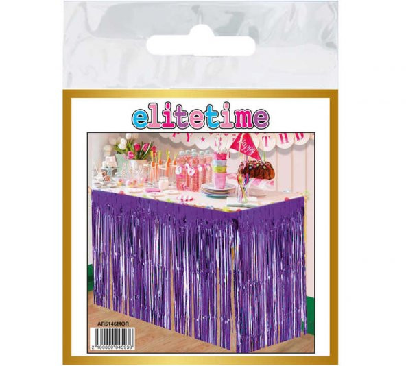 Masa Kenarı Eteği Fonsüs Metalize Yerli Mor 1 Adet Fiyatıdır - 2
