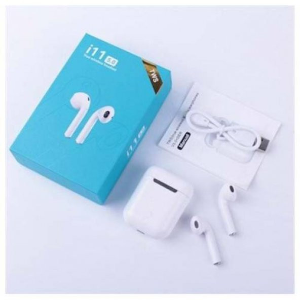 İphone 5,5s Uyumlu Mikrofonlu Bluetooth Kulaklık, Pods Kulaklık - 3