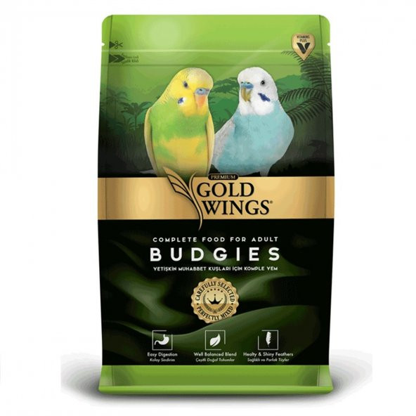 Gold Wings Premium Meyveli Muhabbet Kuşu Yemi 1 Kg