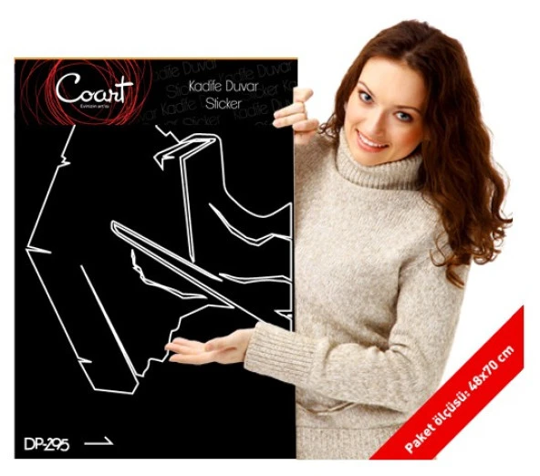 Themis Kadife Duvar Sticker 156X71 Cm - 2