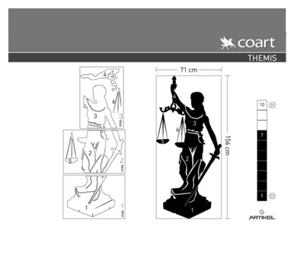 Themis Kadife Duvar Sticker 156X71 Cm - 4