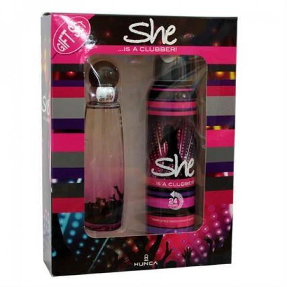 She İs Clubber 50 Ml Edt + 150 Ml Deodorant - Bayan Parfüm Set