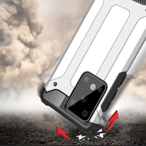 Galaxy S20 Ultra Armor Hybrid Ultra Koruma Zırh Kılıf - 9