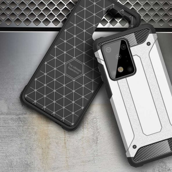 Galaxy S20 Ultra Armor Hybrid Ultra Koruma Zırh Kılıf - 11