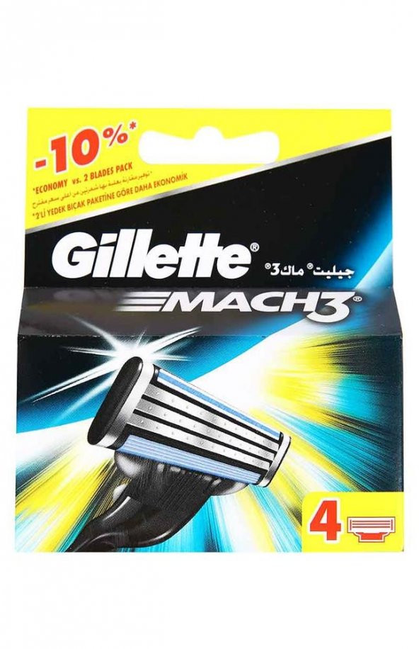 Gillette Mach3 4lü Bıçak Yedeği