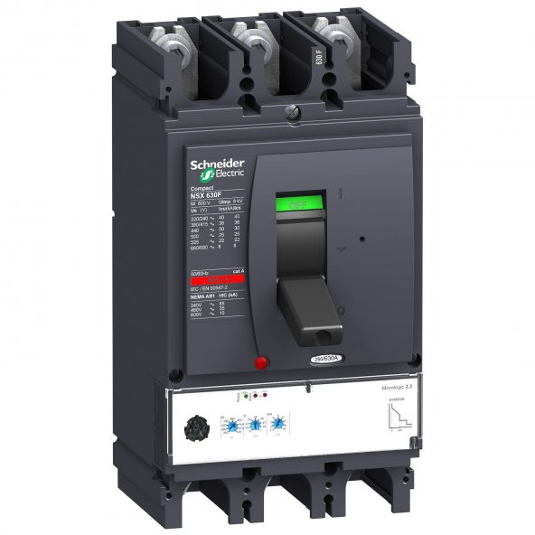 Schneider LV432893, Micrologic 2.3 Kompakt Ş(TMŞ), 250-630 Amper, 50 kA - 1