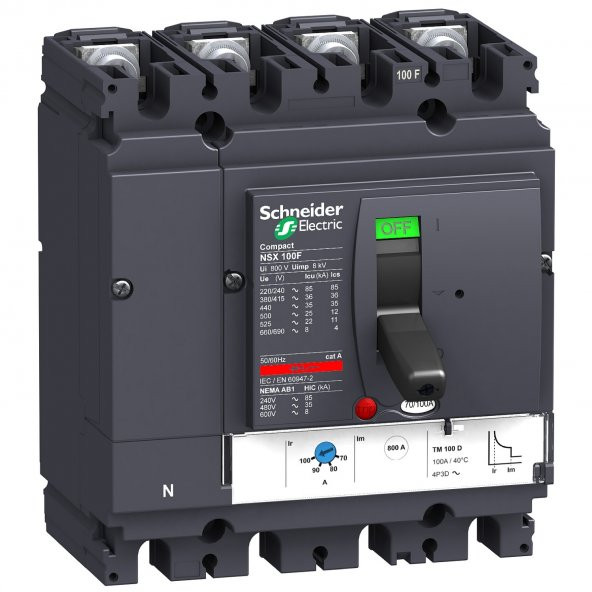 Schneider LV429642, TM63D  Kompakt Ş(TMŞ), 45-63 Amper, 36 kA