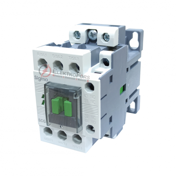 Sigma SCG009230 4kW 9Amper 230VAC 1NO-1NC Kontaktör