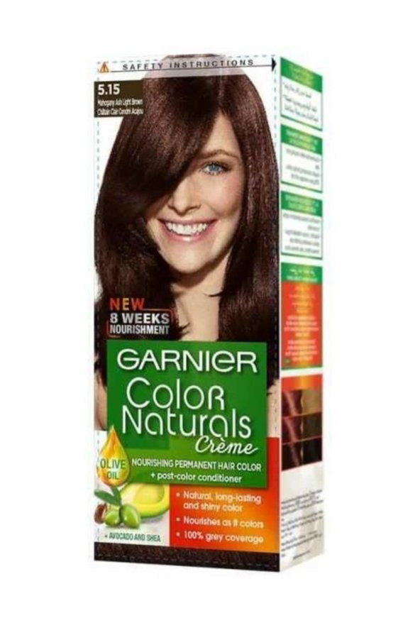 Garnıer Color Naturals Krem Saç Boyası   5.15 Kışkırtıcı Kahve