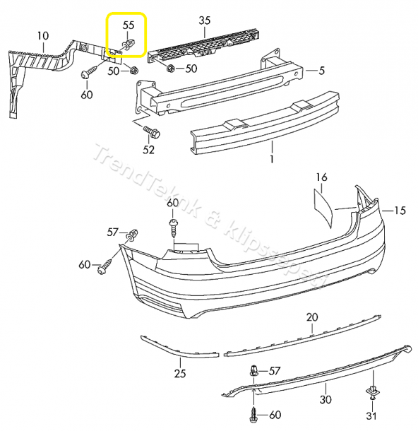 Audi VW TAMPON KAPI TABAN Klips N10621301, N 10621301 - 4