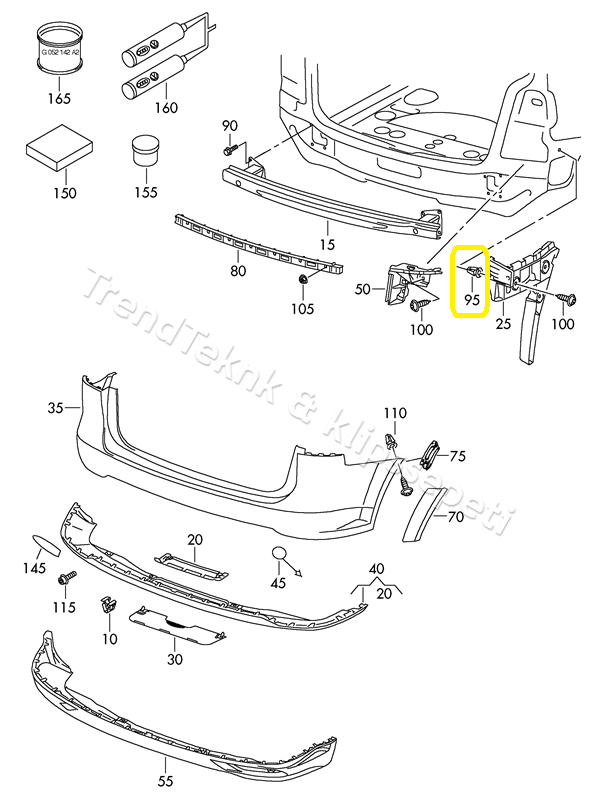 Audi VW TAMPON KAPI TABAN Klips N10621301, N 10621301 - 10