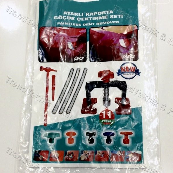 OTO KAPORTA BOYASIZ Göçük Düzeltme Seti Ekipmanları 11 PARCA