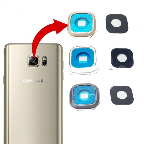 Samsung Galaxy Note 5 (N920) Arka Kamera Camı Kamera Lensi - 1