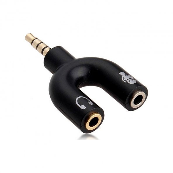 Kulaklık Mikrofon Çoklayıcı 3.5mm Jack Splitter Switch Dönüştürücü