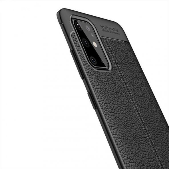 Galaxy S20 Plus Deri Desenli Kamera Korumalı Silikon Kılıf - 9