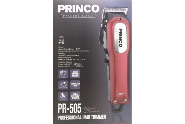 Princo PR-505 Profesyonel Şarjlı Traş Makinesi