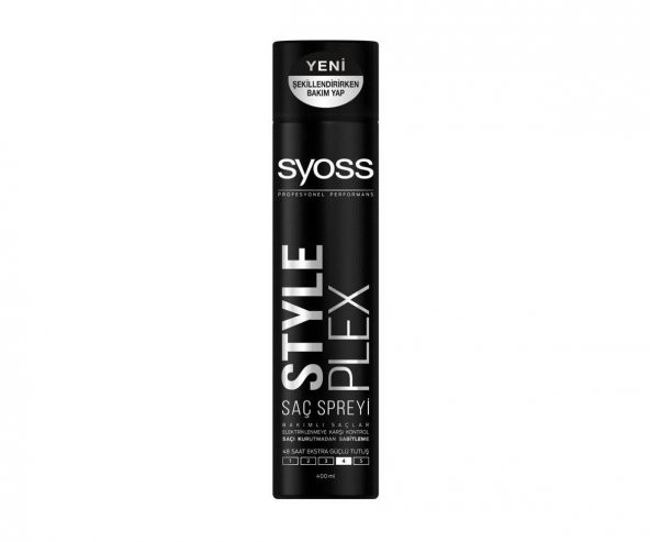 Syoss Style Plex Saç Spreyi 400 Ml Extra Güçlü Tutuş No: 4