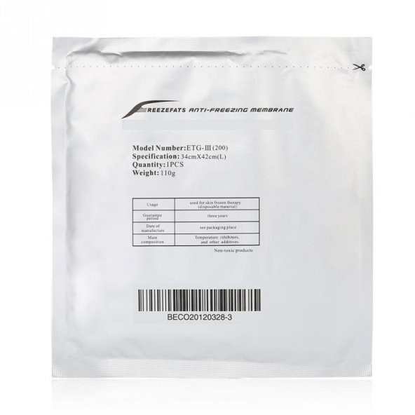 Cryoo Ped Freezefats Anti-Freezing Membrane 110gr L Soğuk Lipoliz Membranı - 1