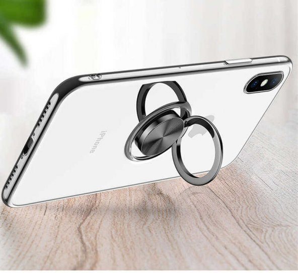 iPhone X Yüzüklü 360°Dönen Standlı kılıf - 10