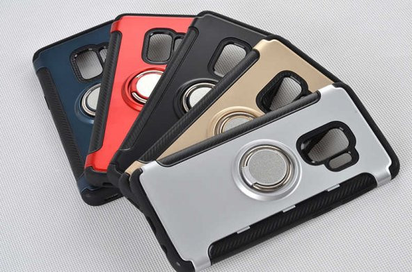 Galaxy S9 Kılıf Zore Yüzüklü Verus Kapak - 6