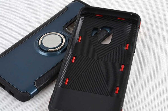 Galaxy S9 Kılıf Zore Yüzüklü Verus Kapak - 7