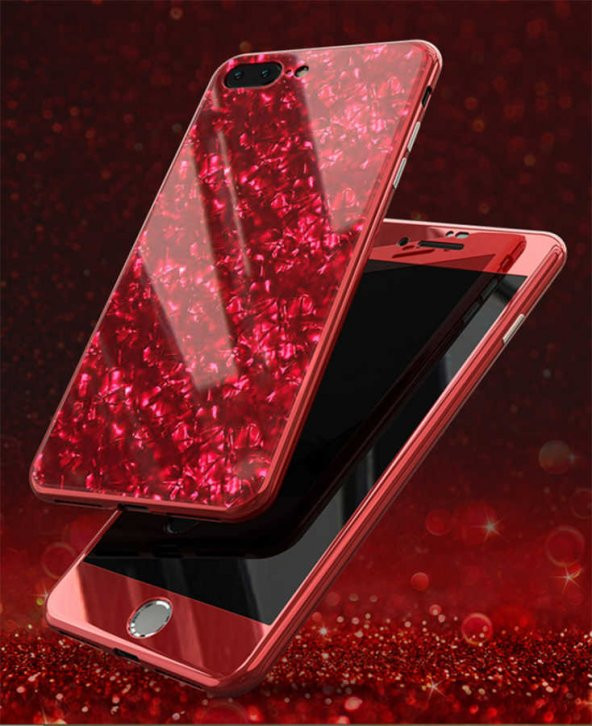 iPhone 7 Kılıf Voero Desenli 360 Magnet Case - 5