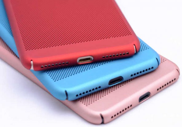 Apple iPhone 7 Kılıf Delikli Rubber Kapak - 5