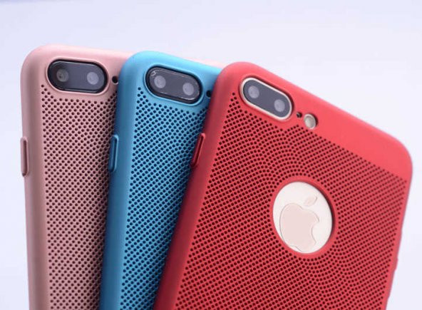 Apple iPhone 7 Kılıf Delikli Rubber Kapak - 7