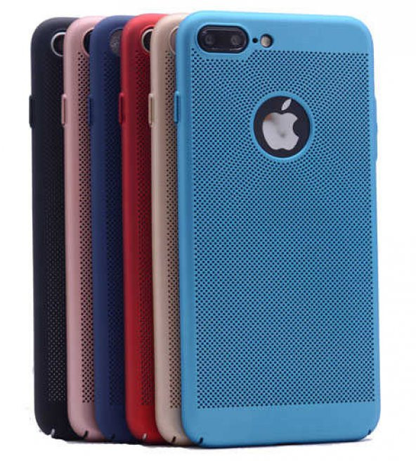 Apple iPhone 7 Kılıf Delikli Rubber Kapak - 10