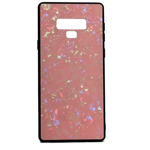 Galaxy Note 9 Kılıf Zore Marbel Cam Silikon - 6