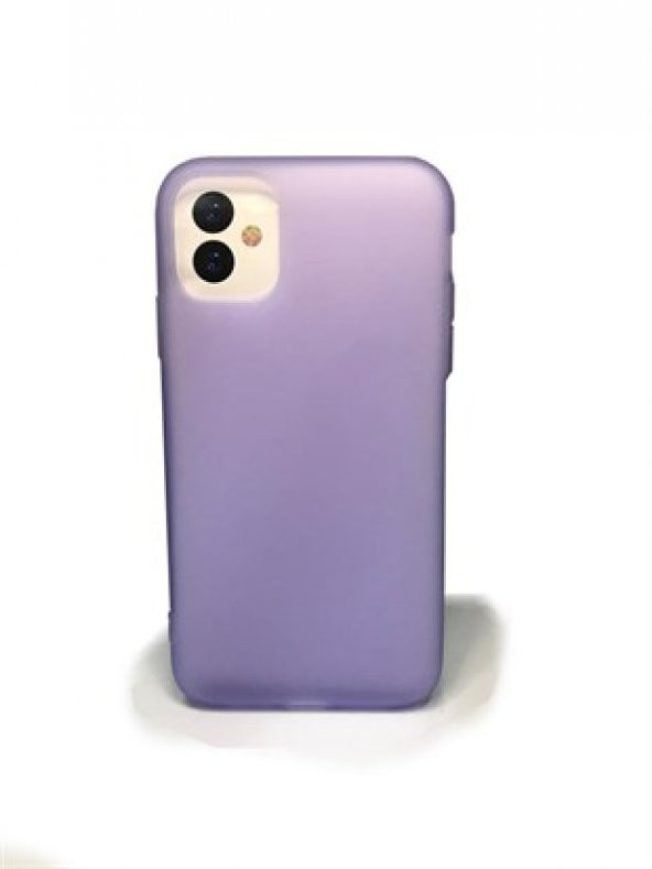 Apple iPhone 11-11 Pro-11 Max Buzlu Mat Transparan Kılıf Renkli