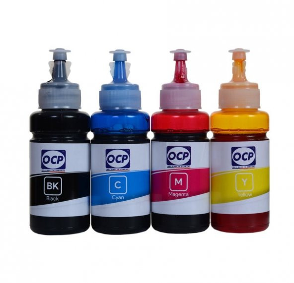 Epson L6190 Yazıcı OCP 4 Renk Dye Mürekkep Seti 4x70 ml