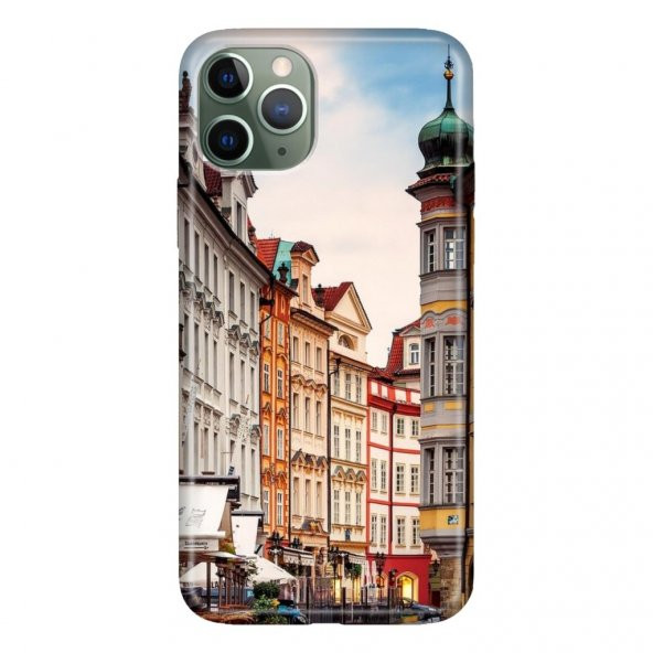 iPhone 11 Pro 5.8 inch  Kılıf Desenli Esnek Silikon Telefon Kabı Kapak - Prag