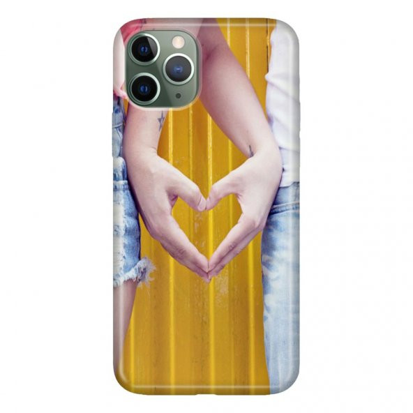 iPhone 11 Pro 5.8 inch  Kılıf Desenli Esnek Silikon Telefon Kabı Kapak - Kalp Aşk