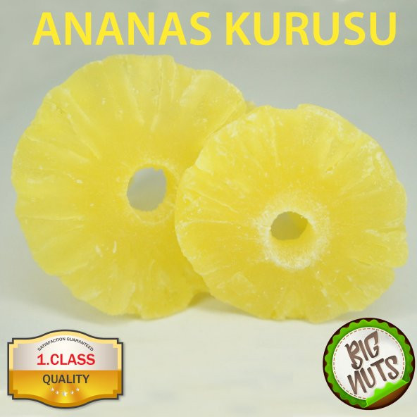 Ananas Kurusu Tropikal Meyve 250Gr 500 Gr 1 Kg Big Nuts Kuruyemiş
