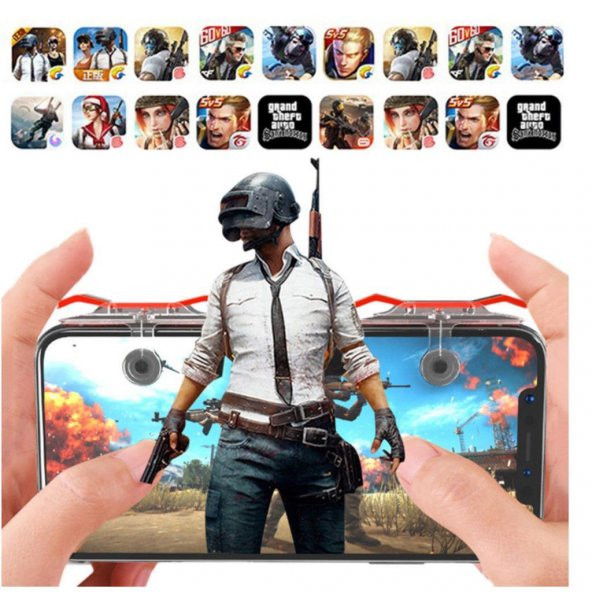 Oyun Konsol Fortnite Adaptörü PubG Ateş Tetik Tuşu Düğmesi 5 in 1 - 3