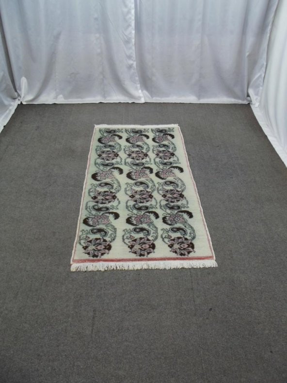 El Dokuma Modern Orjinal Vintage Kayseri Bünyan Yün Halı ! - 2