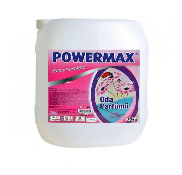 Powermax Oda Parfümü Çamaşır Parfümü musluk çıkışlı bidon30 KG
