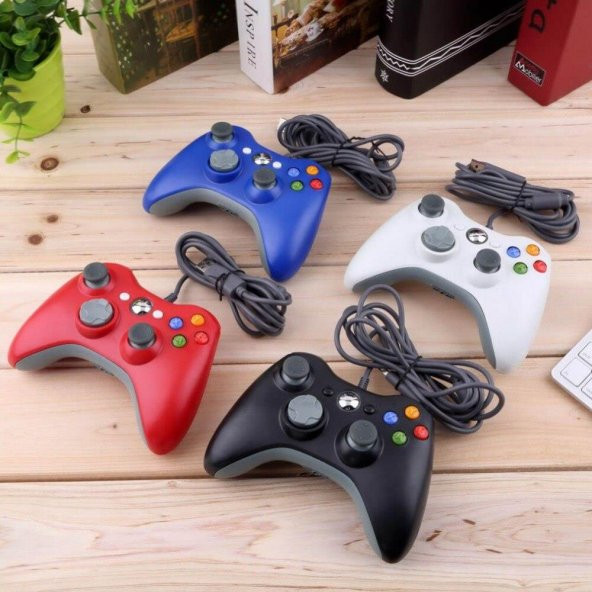 Microsoft Xbox 360 Kablolu Oyun Kolu ( Pc Uyumlu ) Kırmızı