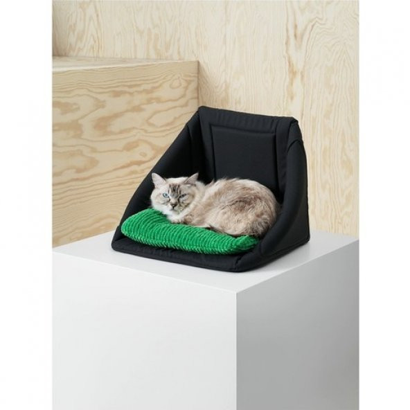 IKEA Lurvig Şekil Değiştirebilir Kedi Evi Siyah Beyaz - 4