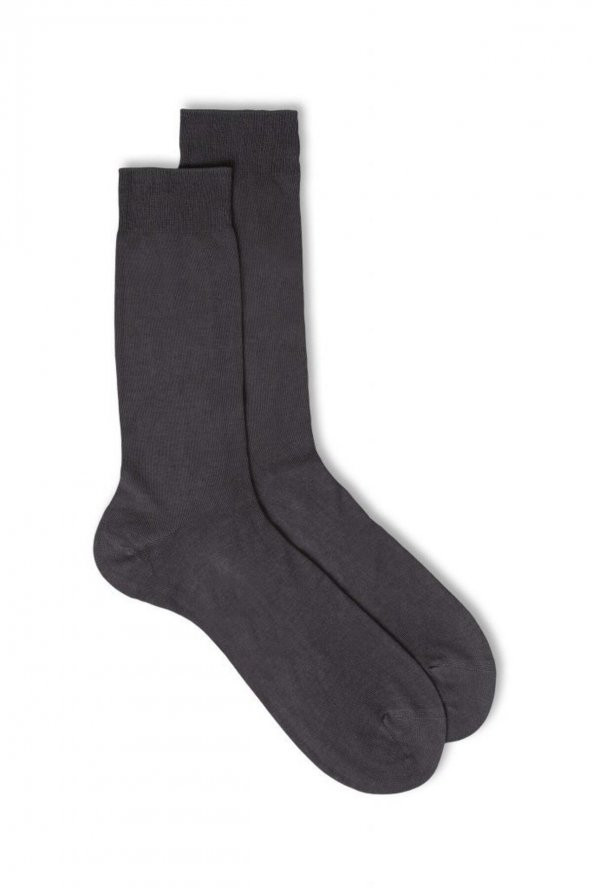 12li Erkek Düz Bambu Çorap 4440-A12 - 6