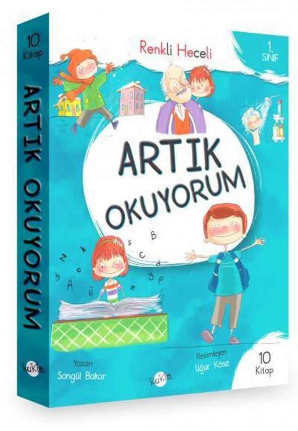 1. Sınıf Artık Okuyorum Serisi Renkli Heceli 10 Kitap