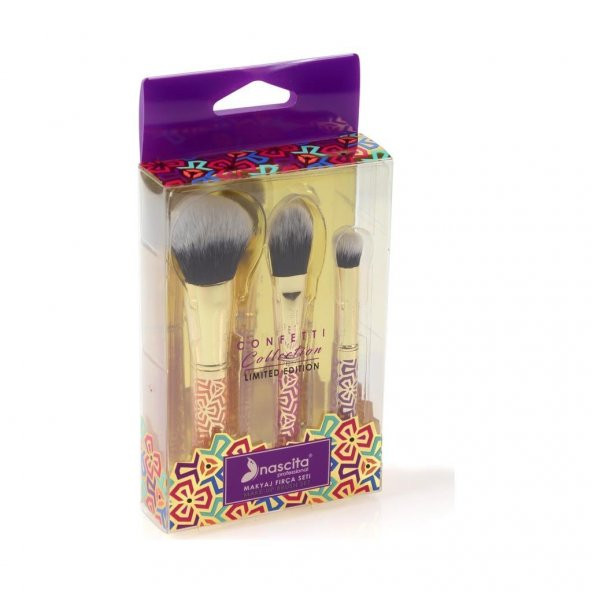 Nascita Confetti 2 ADET 3lü Makyaj Fırça Seti -30 (İkili Set)